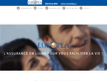 Tablet Screenshot of europea-assurances.com
